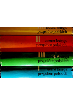 Nowa księga przysłów polskich Tom I do IV