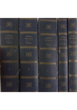 Pisma Juliusza Słowackiego tom I,III,IV,V,VI,ok.1930r.