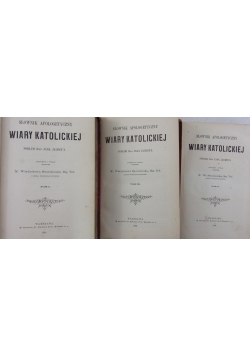 Słownik Apologetyczny Wiary Katolickiej , Tom I-III, 1894 r.