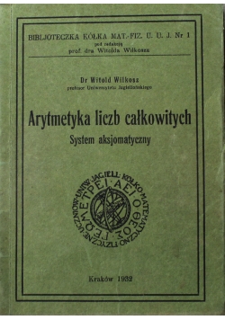 Arytmetyka liczb całkowitych  1932 r.