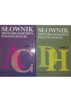 Słownik historii doktryn politycznych, tom I-II, zestaw 2 książek