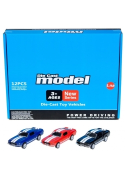 Auto osobowe metalowe 12cm