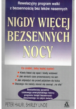 Nigdy więcej bezsennych nocy