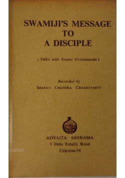 Swamiji's message to a disciple