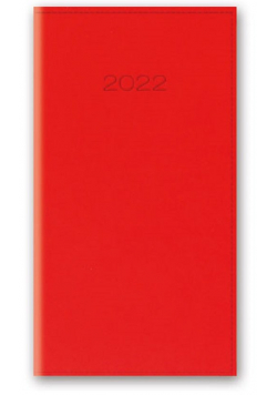 Kalendarz 2022 11T A6 kieszonkowy czerwony vivella
