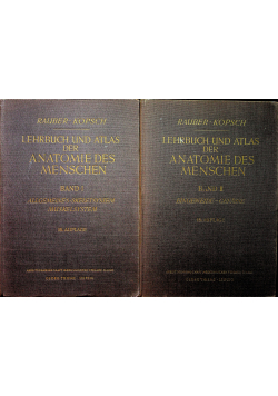 Lehrbuch und atlas der anatomie des menschen  I i II