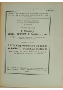 Prace Geograficzne, zeszyt XVI, 1934 r.