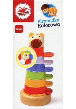 Piramida drewniano-plastikowa