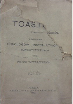 Zbiór toastów, 1902 r.