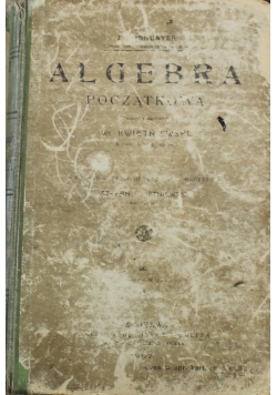 Algebra początkowa 1907 r.