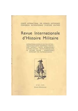 Revue internationale d histoire militaire