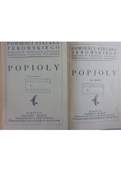 Popioły. Tom I i III, 1928 r.