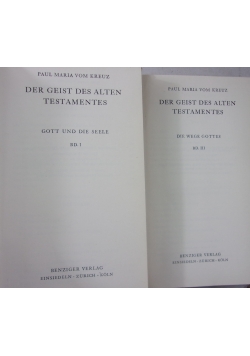 Der Geist dea Alten Testaments, zestaw 2 książek