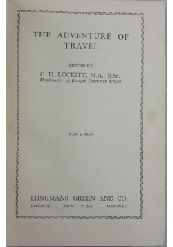 The Adventure of Travel, 1936 r.