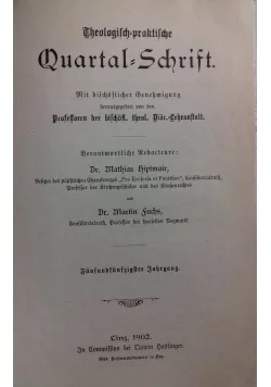 Quartalschrift , 1900 r.