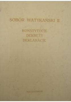 Sobór watykański II konstytucje dekrety deklaracje