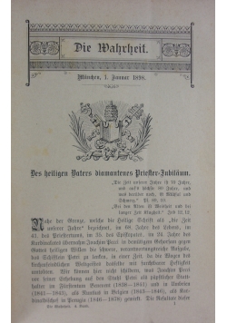 Die Wahrheit, Band 4, 1898 r.
