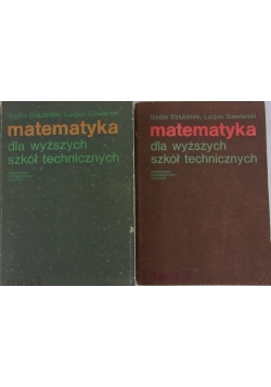 Matematyka dla wyższych szkół technicznych Tom I.III