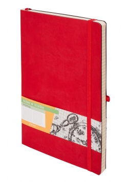 Impresja B5 Notes kratka czerwona