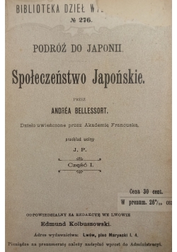 Społeczeństwo Japońskie 1903 r.