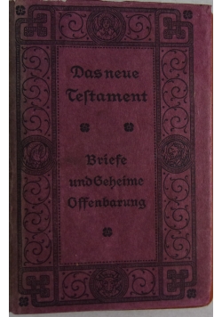 Das neue testament, 1920 r.