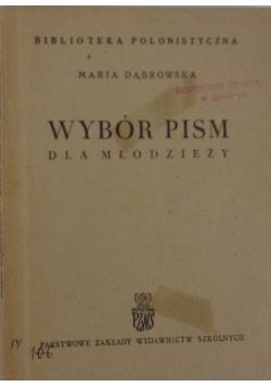 Wybór pism dla młodzieży, 1948 r.