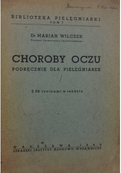 Choroby oczu. Podręcznik dla pielęgniarek, 1949 r.