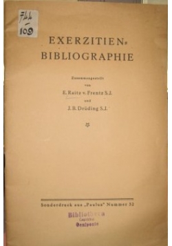 Exerzitien Bibliographie