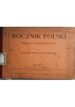 Rocznik Polski Tablice statystyczne 1919 r.
