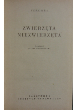Zwierzęta niezwierzęta