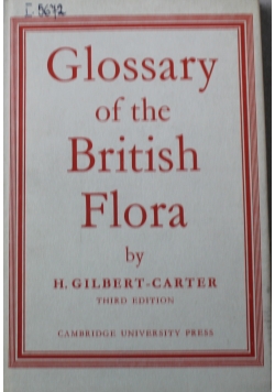 Glossary of the Britih Flora