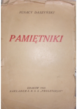 Pamiętniki, 1925r.