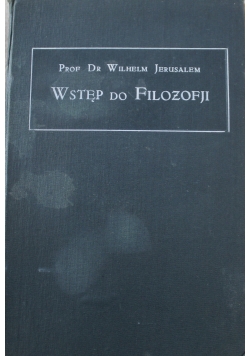 Wstęp do filozofji