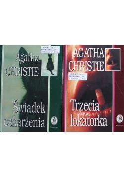 Agatha Christie Trzecia lokatorka/ Świadek oskarżenia 2 tomy