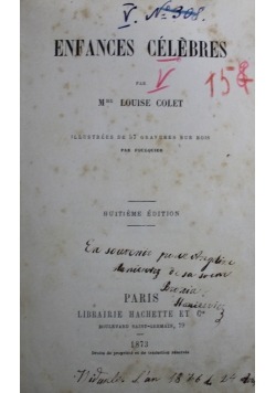 Enfances celebres 1873 r.