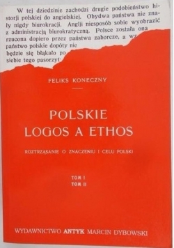 Polskie Logos a ethos, Reprint z 1921r.