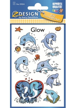 Naklejki świecące w ciemności - Delfiny