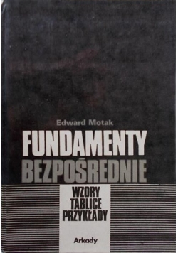 Fundamenty bezpośrednie wzory tablice przykłady