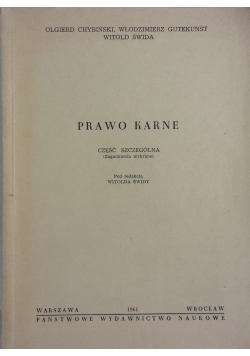 Prawo karne, część szczególna