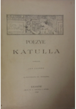 Poezye Katulla, 1898 r.