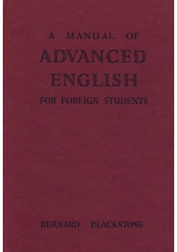 A Manuel of Advanced english for foreign students