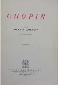 Chopin,tom X,1925r.