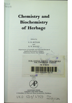 Chemistry and Biochemistry of Herbage volume 2