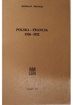 Polska Francja 1926-1932