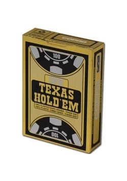 Texas Holdem Gold Jumbo Face czarne