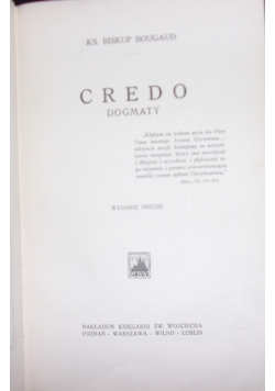 Cedro dogmaty, reprint 1932 r.