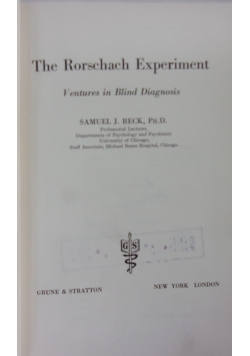 The Rorschach Experiment