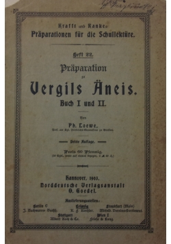 Praparation zu Vergils Aneis, 1903r
