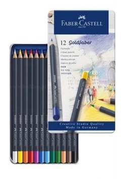 Kredki Goldfaber 12 kol. opak. metal FABER CASTELL