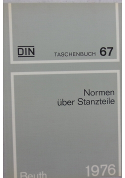 Normen uber Stanzteile, taschenbuch 67